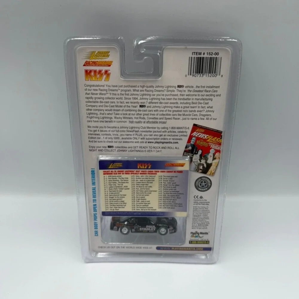 Johnny Lightning KISS Racing Dreams Paul Stanley Star Child Die-Cast Car #15 NEW